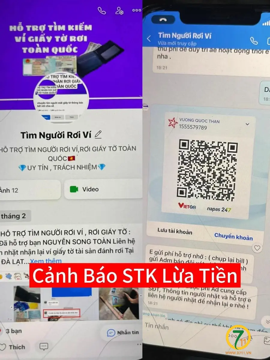 Cảnh báo stk MB - 1555579789 - sdt 0922501009 lừa tiền người rơi đồ