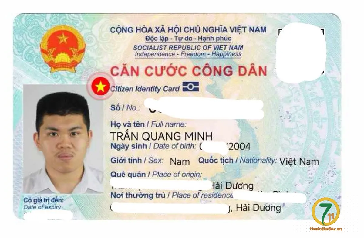🆘 Rơi giấy tờ ở Hà Nội tên Trần Quang Minh 2004 Hải Dương