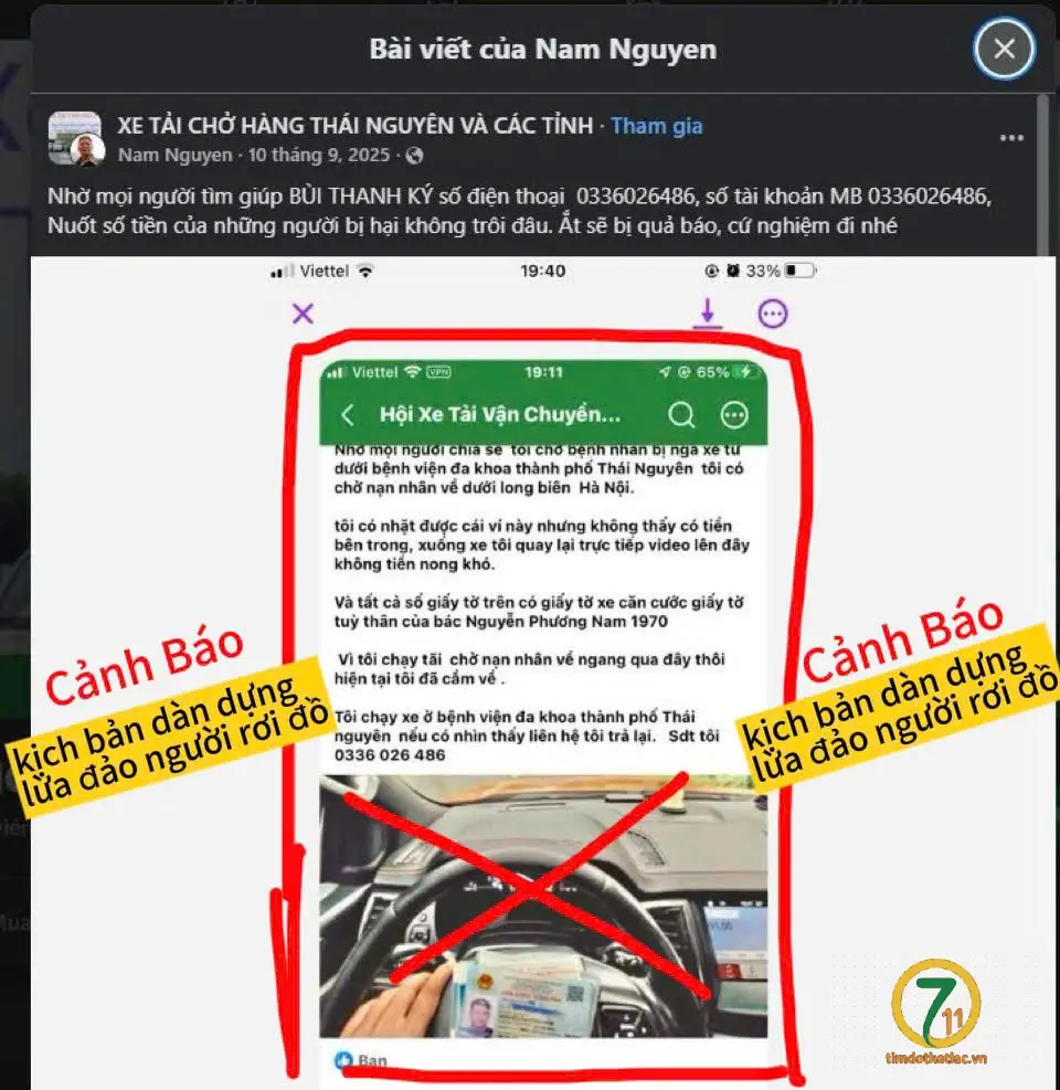 cảnh báo stk MB 0336026486 Bui Thanh Ky lừa đảo tiền người rơi đồ