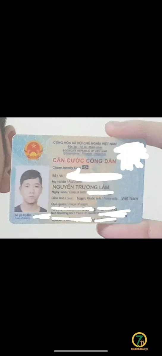 Rơi ví, giấy tờ tùy thân mang tên Nguyễn Trường Lâm, rơi ở Hà Nội