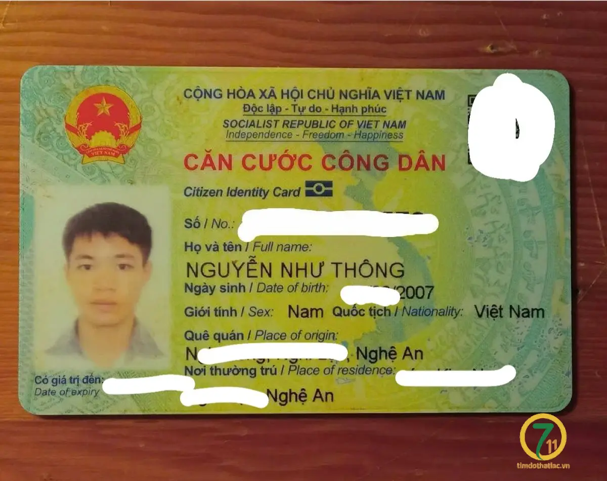 🆘 Rơi ví giấy tờ ở Hà Nội tên Nguyễn Như Thông 2007 Nghệ An
