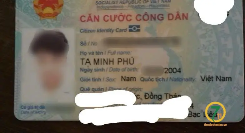 🆘 Rơi ví giấy tờ ở TPHCM tên Tạ Minh Phú 2004 Bạc Liêu