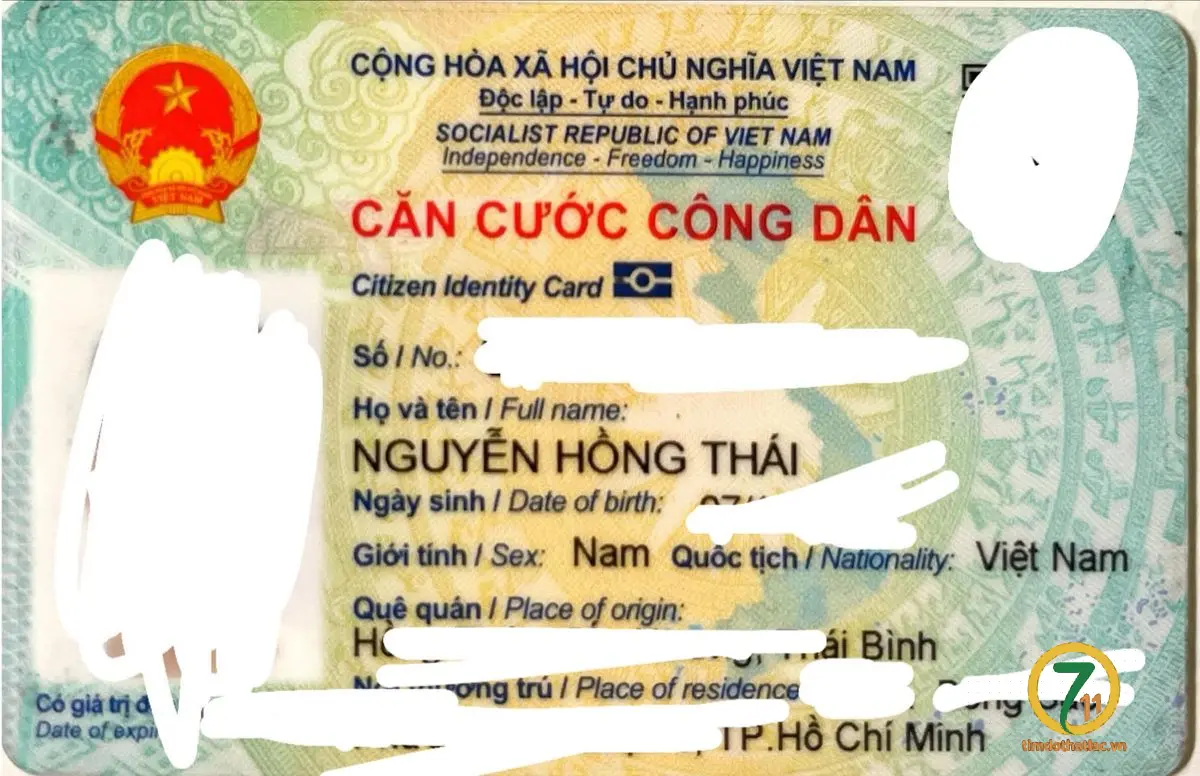 🆘 RƠI VÍ GIẤY TỜ Ở QUẬN 8, TPHCM tên Nguyễn Hồng Thái 2002
