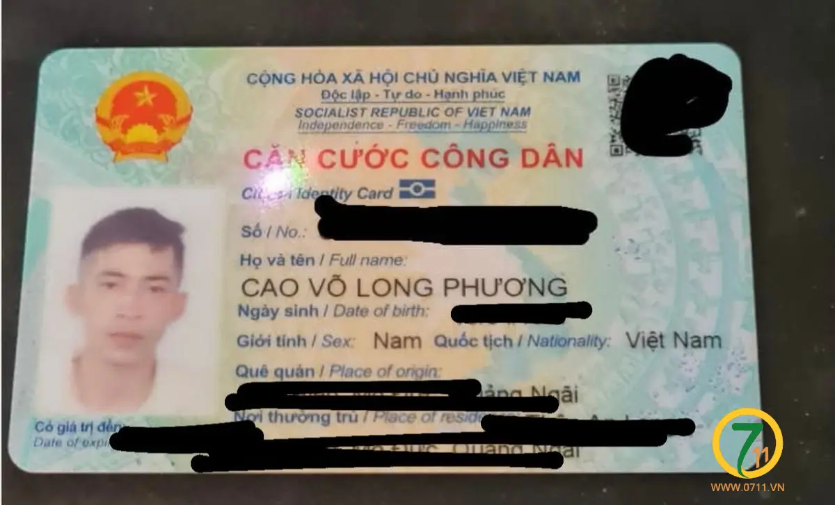 Rơi ví ở Hồ Chí Minh tên Cao Võ Long Phương