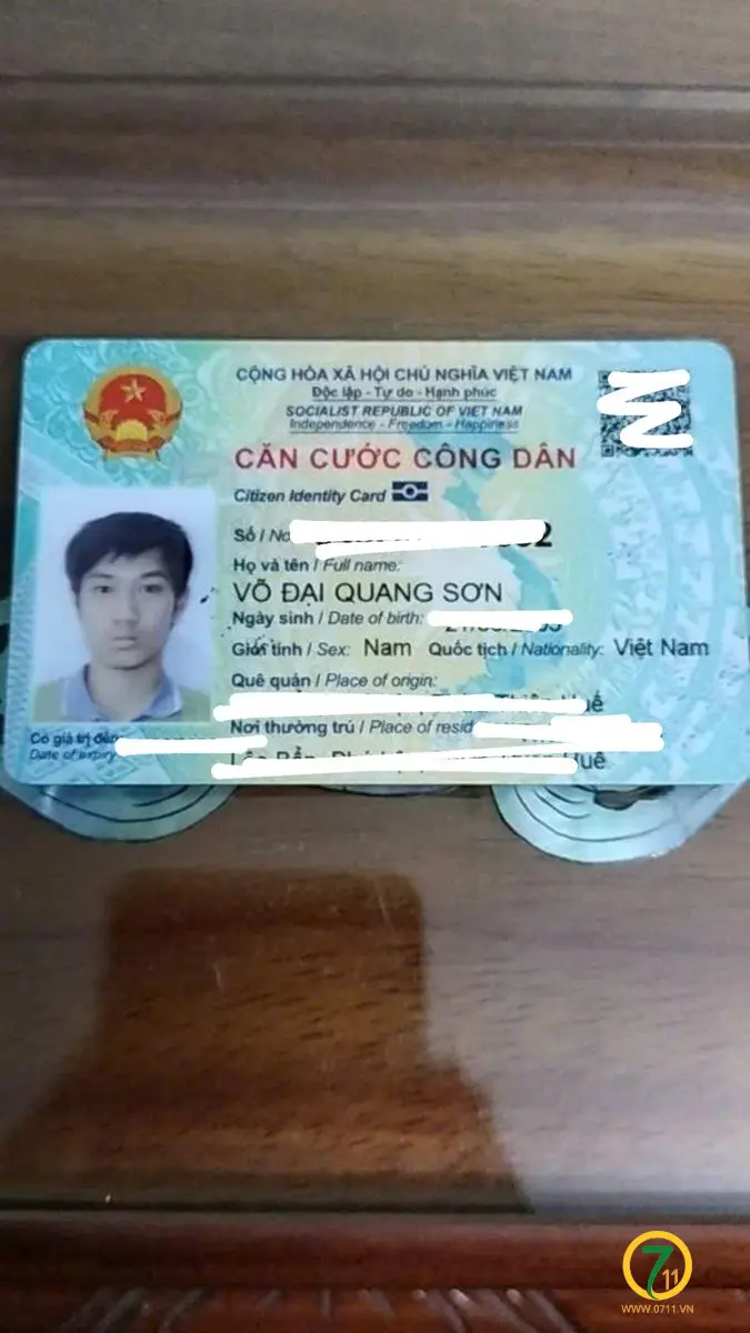 Rơi ví ở Huế tên Võ Đại Quang Sơn 2003