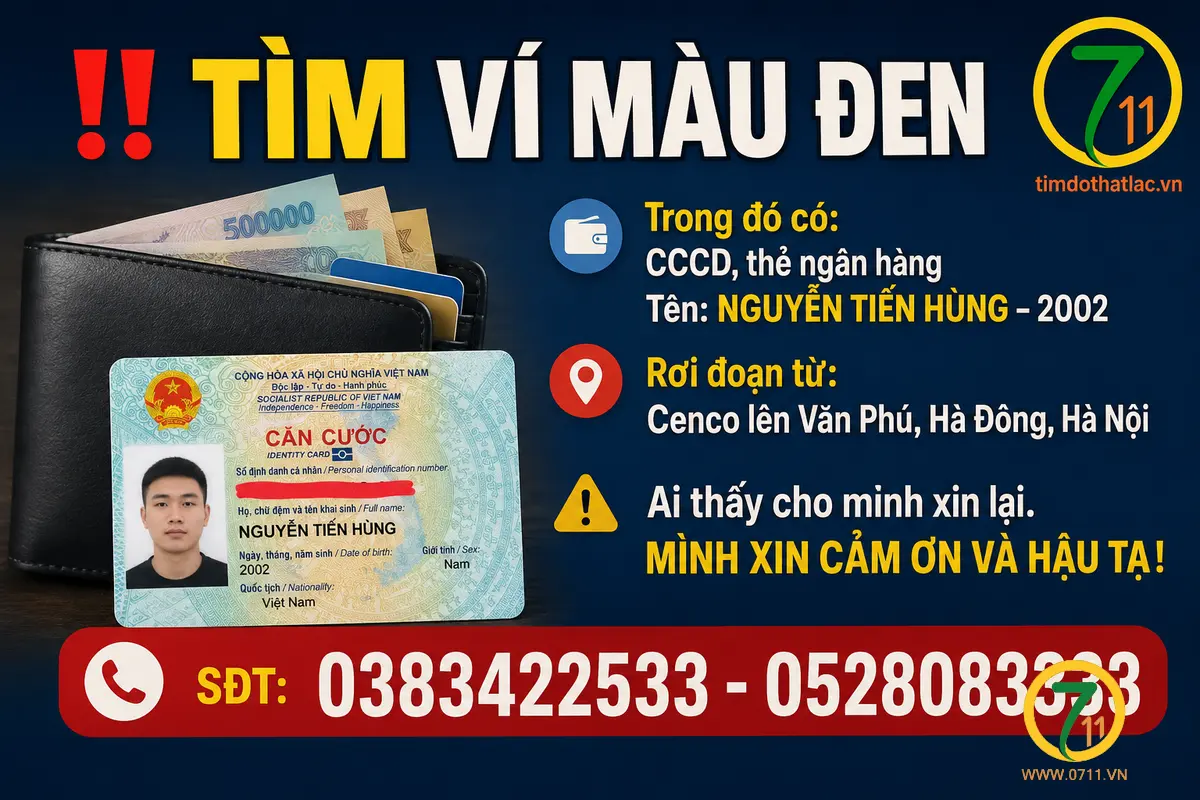 Rơi ví Hà Nội tên Nguyễn Tiến Hùng 2002
