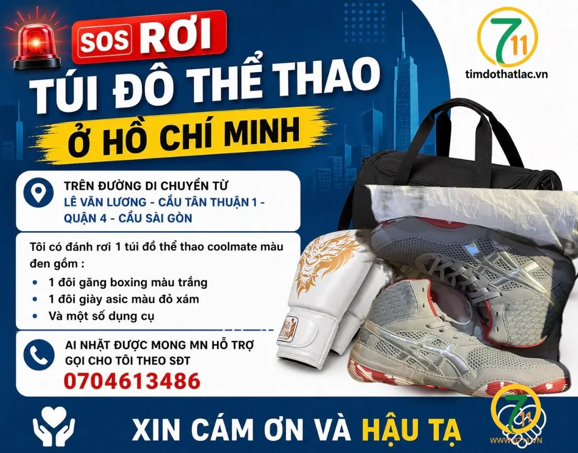 ‼️Hồ Chí Minh: Tìm túi đồ thể thao coolmate màu đen