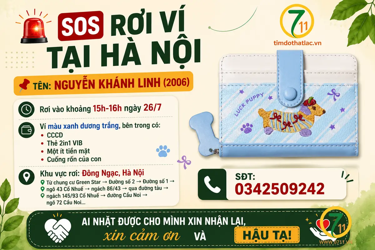 📌 rơi ví tại Hà Nội tên Nguyễn Khánh Linh 2006