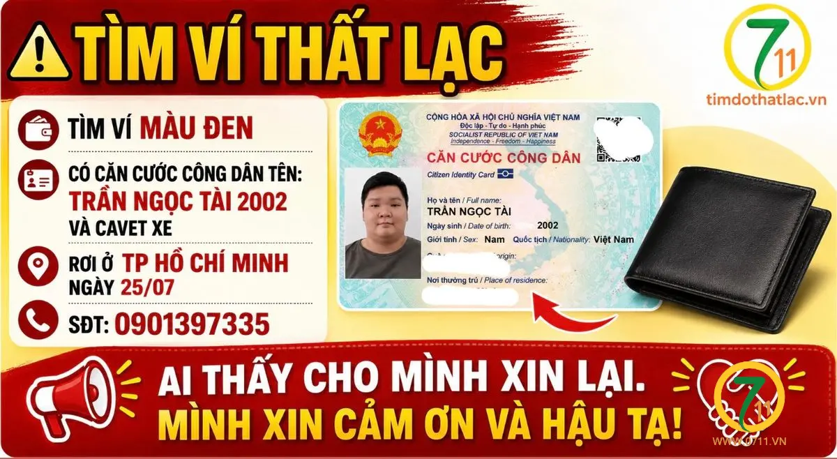 Rơi ví Hồ Chí Minh tên Trần Ngọc Tài 2002