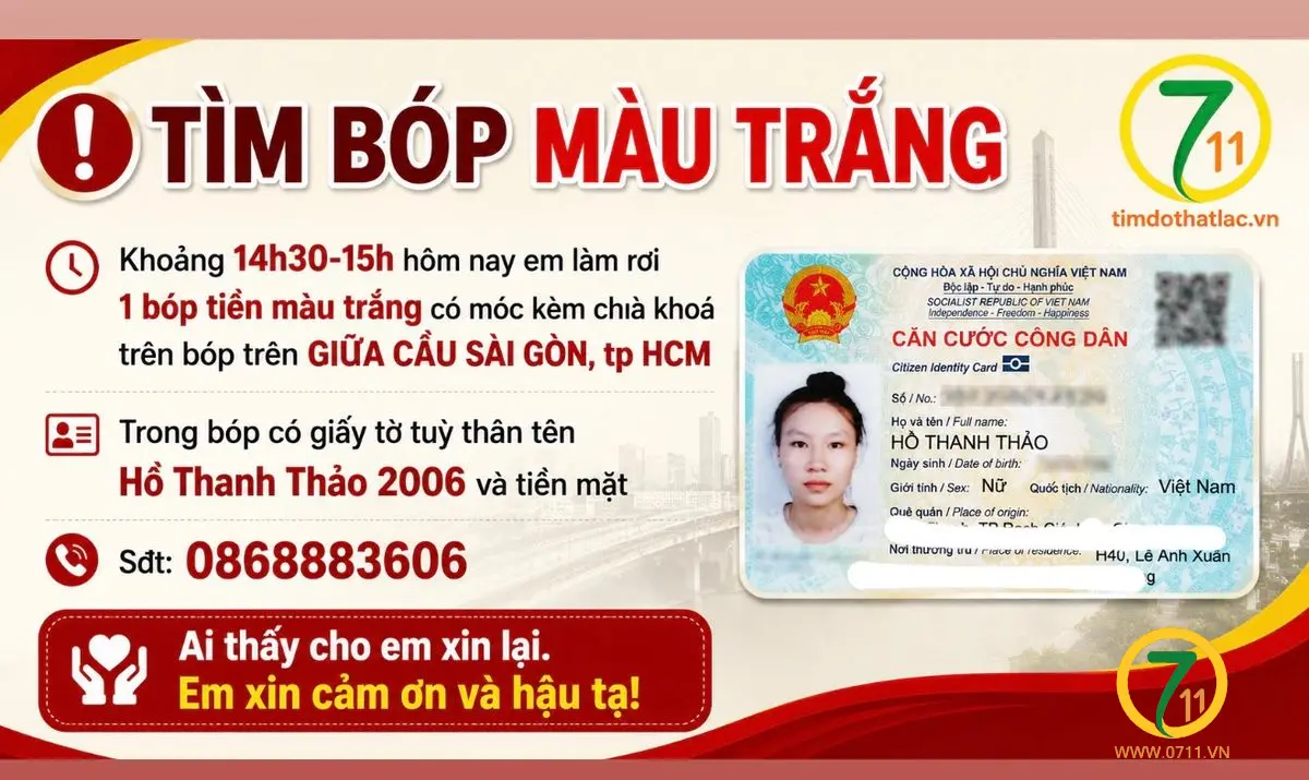 Rơi ví Hồ Chí Minh tên Hồ Thanh Thảo 2006