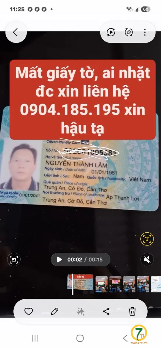 Cần tìm bóp bị đánh rơi