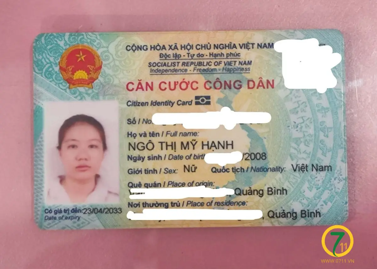Rơi ví xám có cccd Ngô Thị Mỹ Hạnh 2008 ở Huế