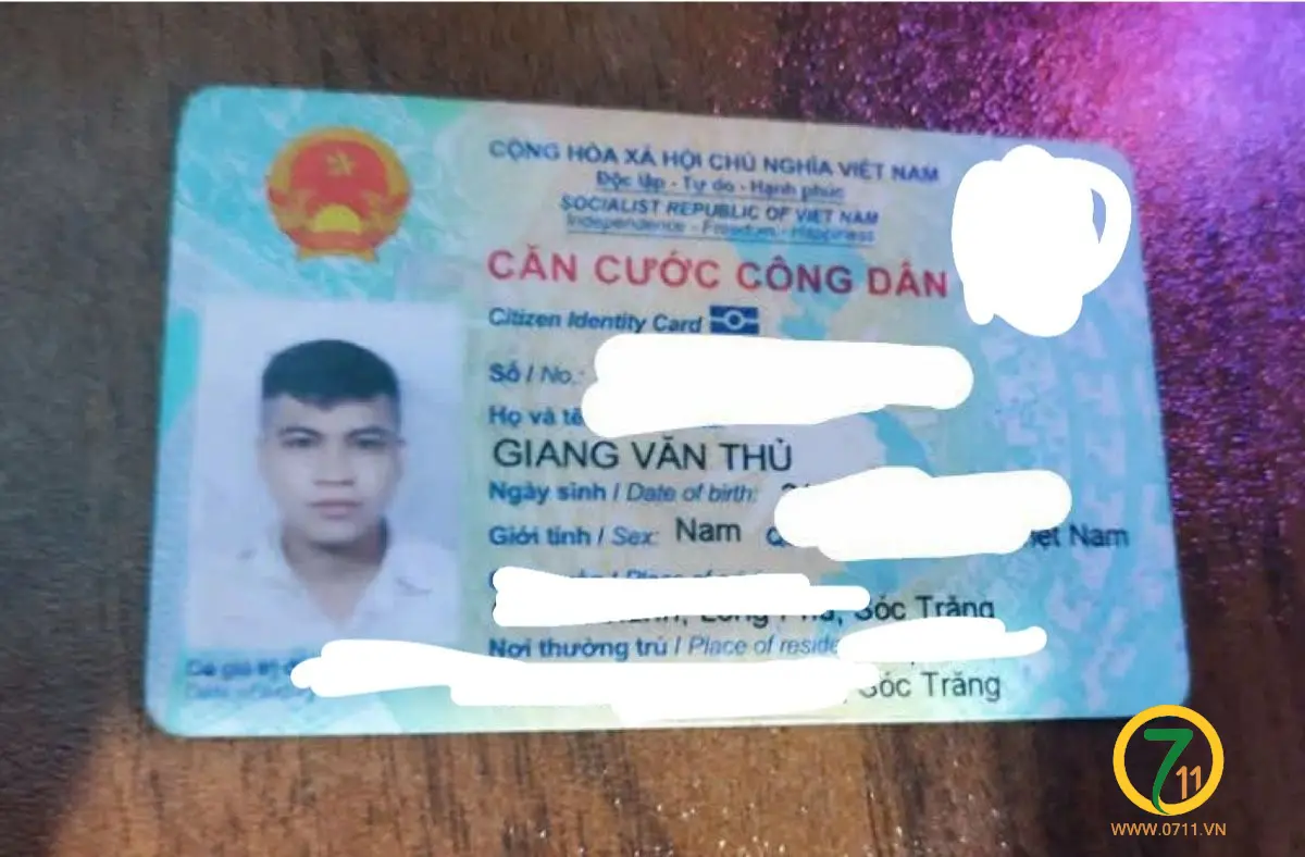 🔊 Rơi ví giấy tờ ở Đồng Nai tên Giang Văn Thủ 1996 Sóc Trăng