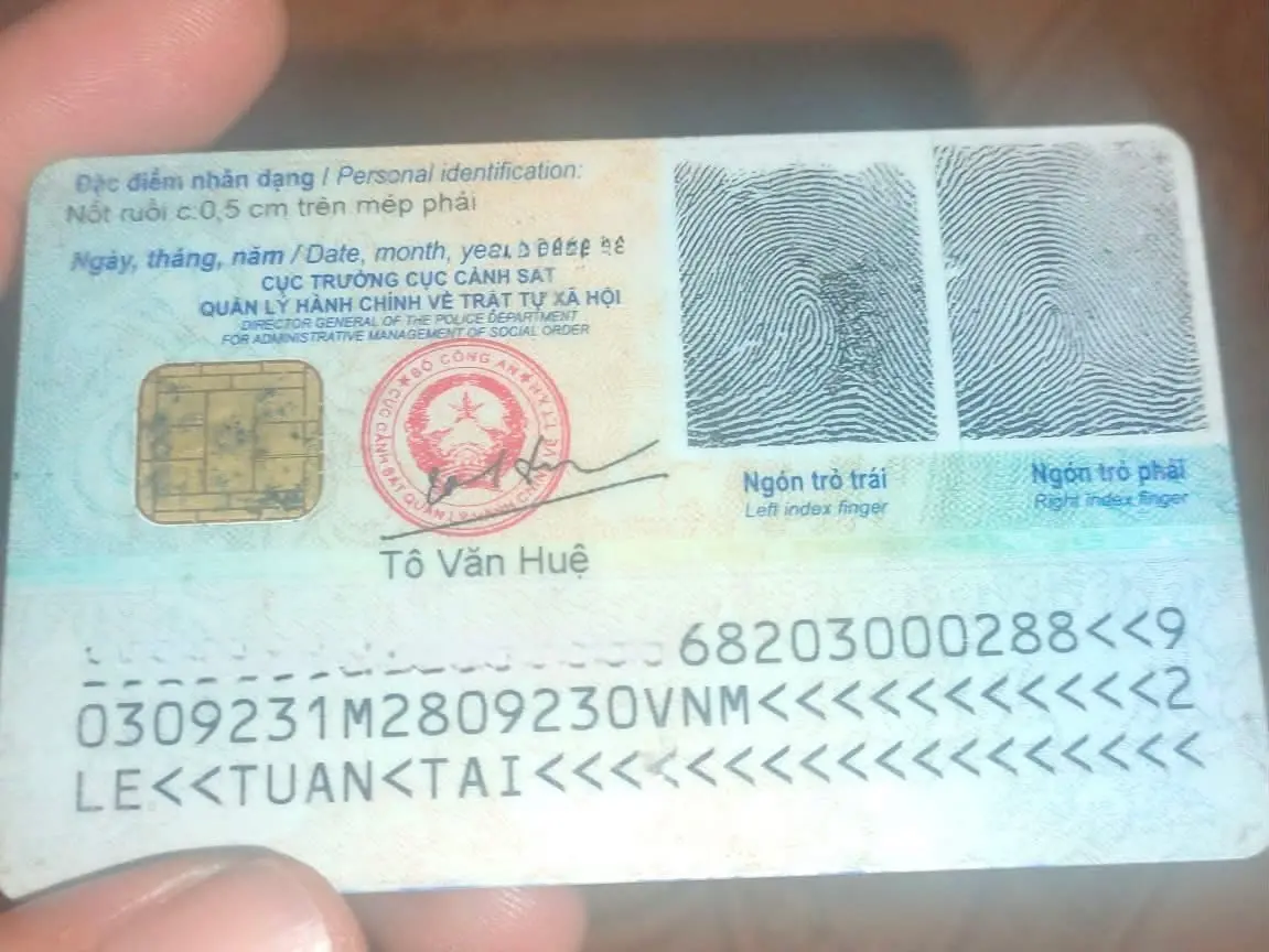Rơi ví giấy tờ tùy thân LÊ TUẤN TÀI 2003 ở bà rịa-Vũng tàu