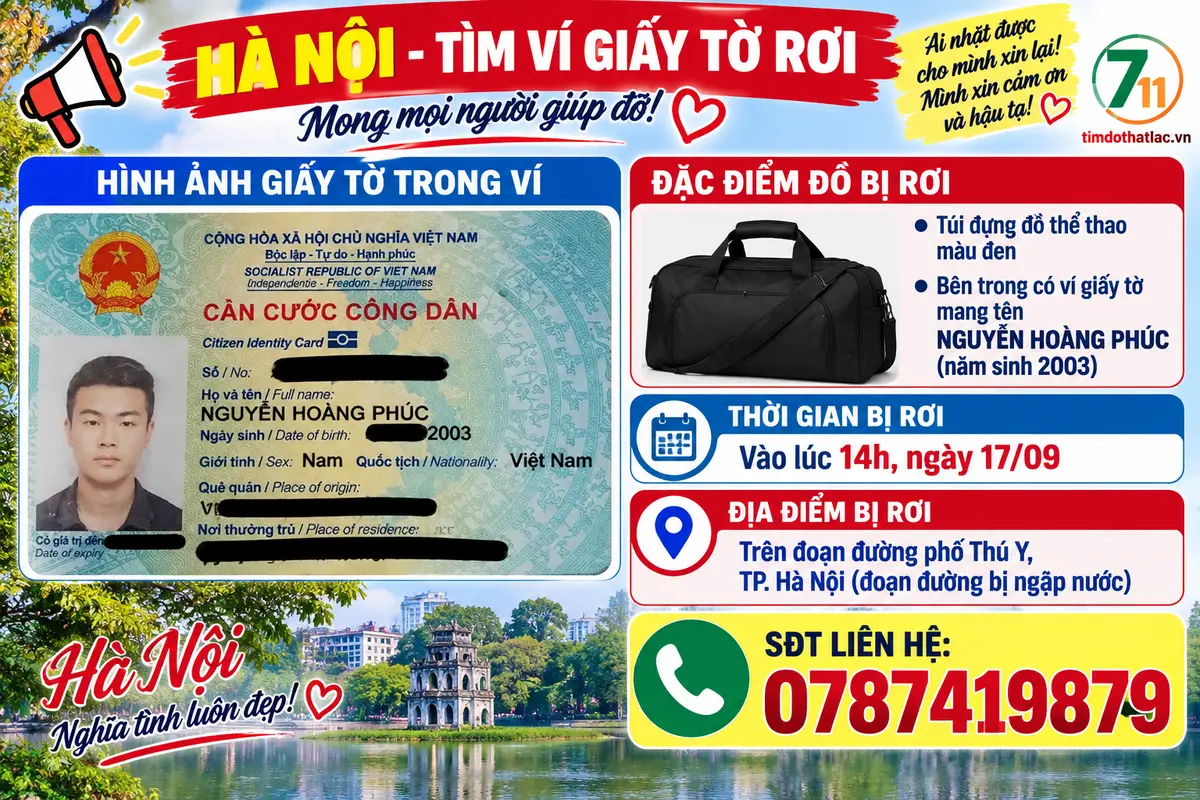 📌 tìm ví rơi tại Hà Nội tên Nguyễn Hoàng Phúc 2003