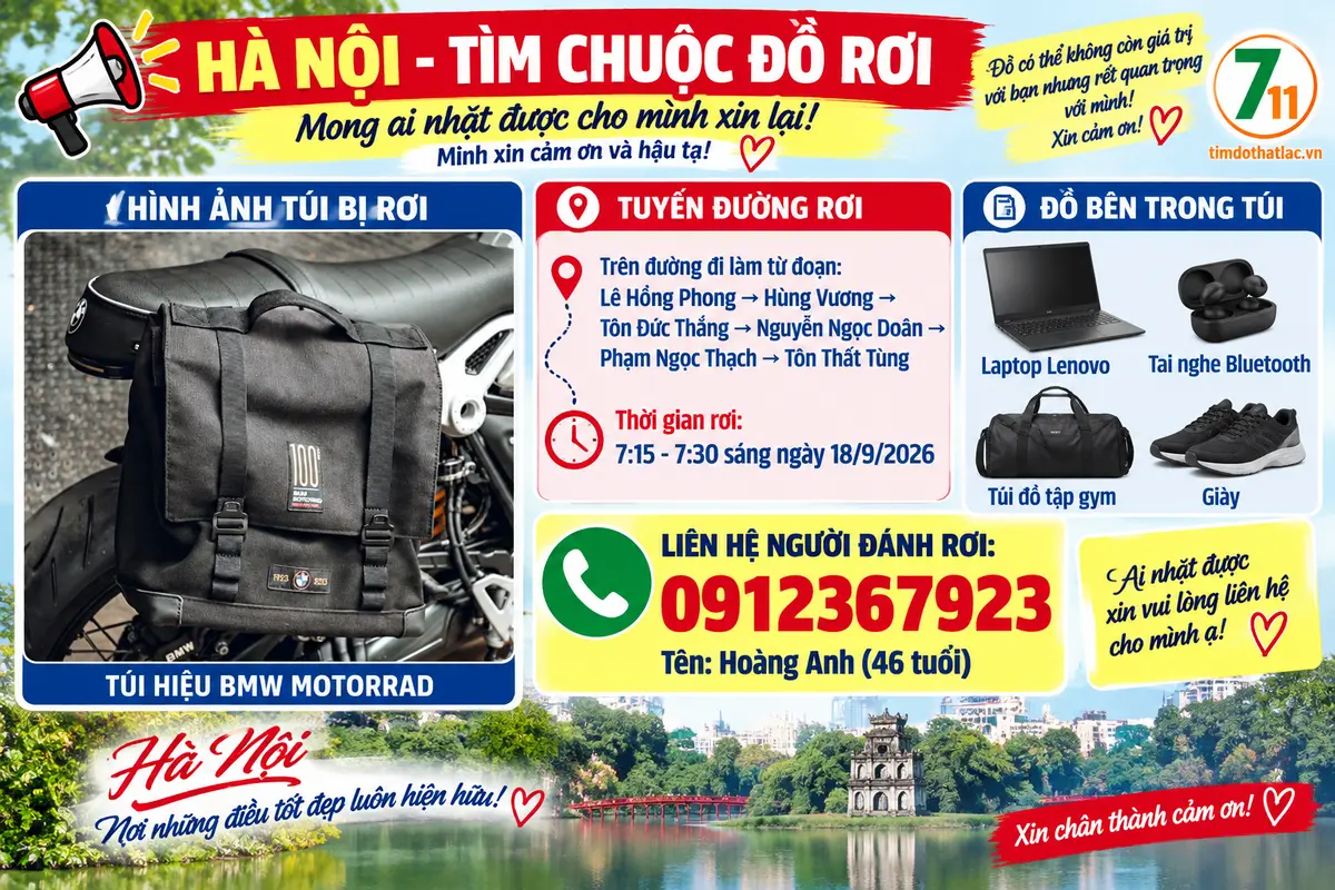 🆘 TÌM CHUỘC ĐỒ RƠI ở HÀ NỘI