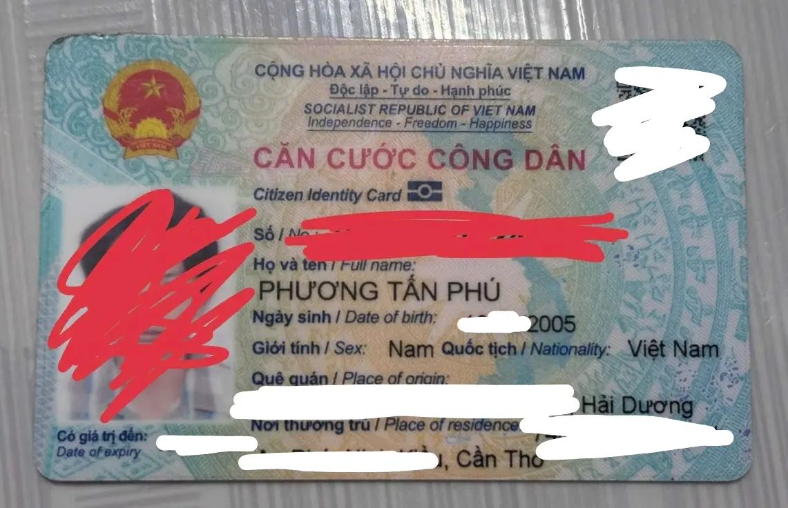 📌rơi ví tại Cần Thơ tên Phương Tấn Phú 2005
