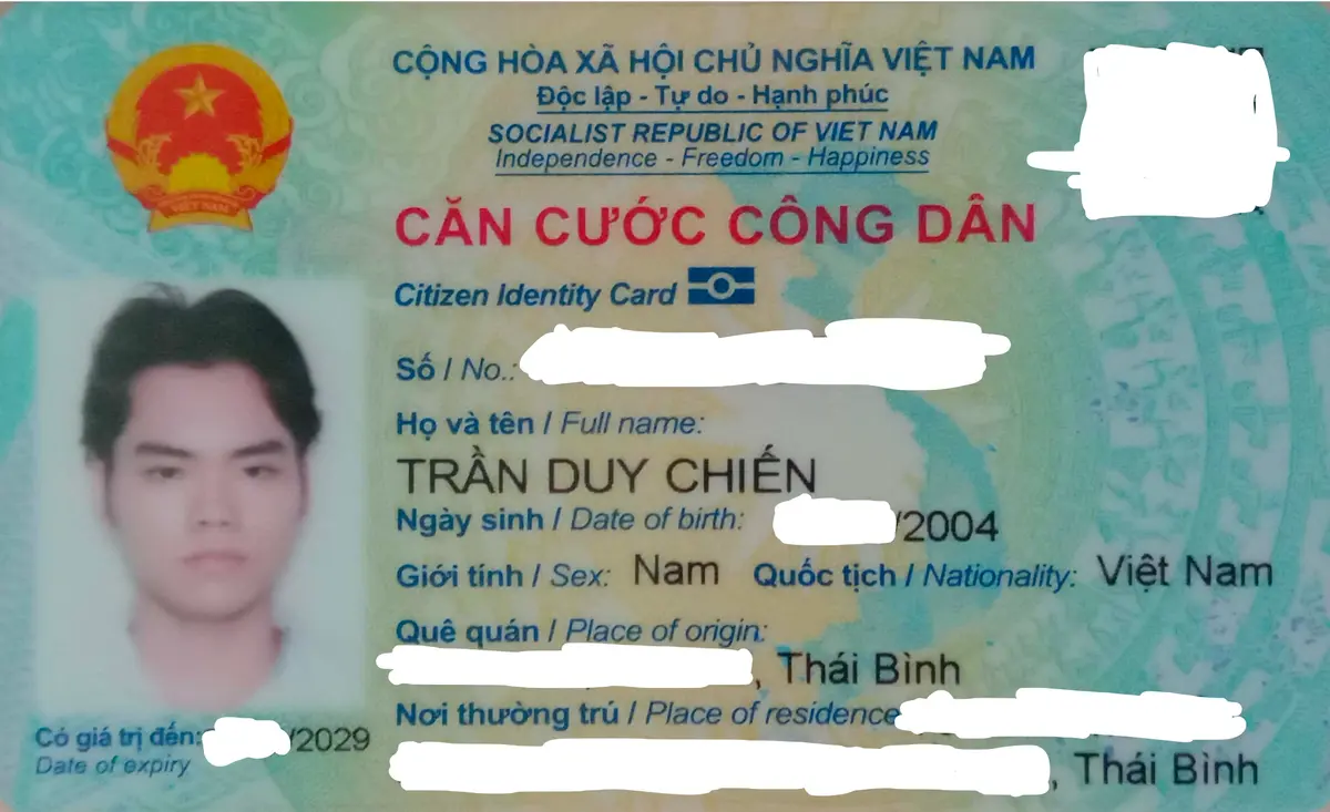 Tìm ví, giấy tờ Trần Duy Chiến