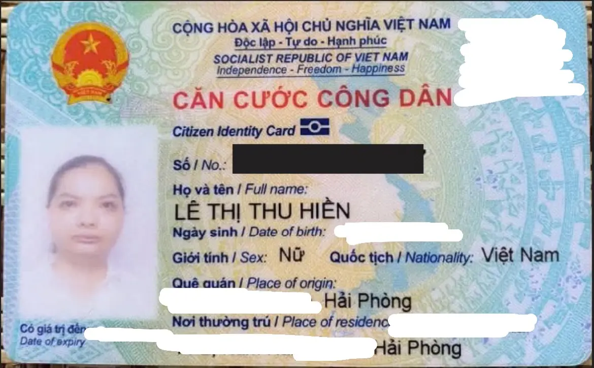‼️Hải Phòng: Tìm ví giấy tờ có tên Lê Thị Thu Hiền