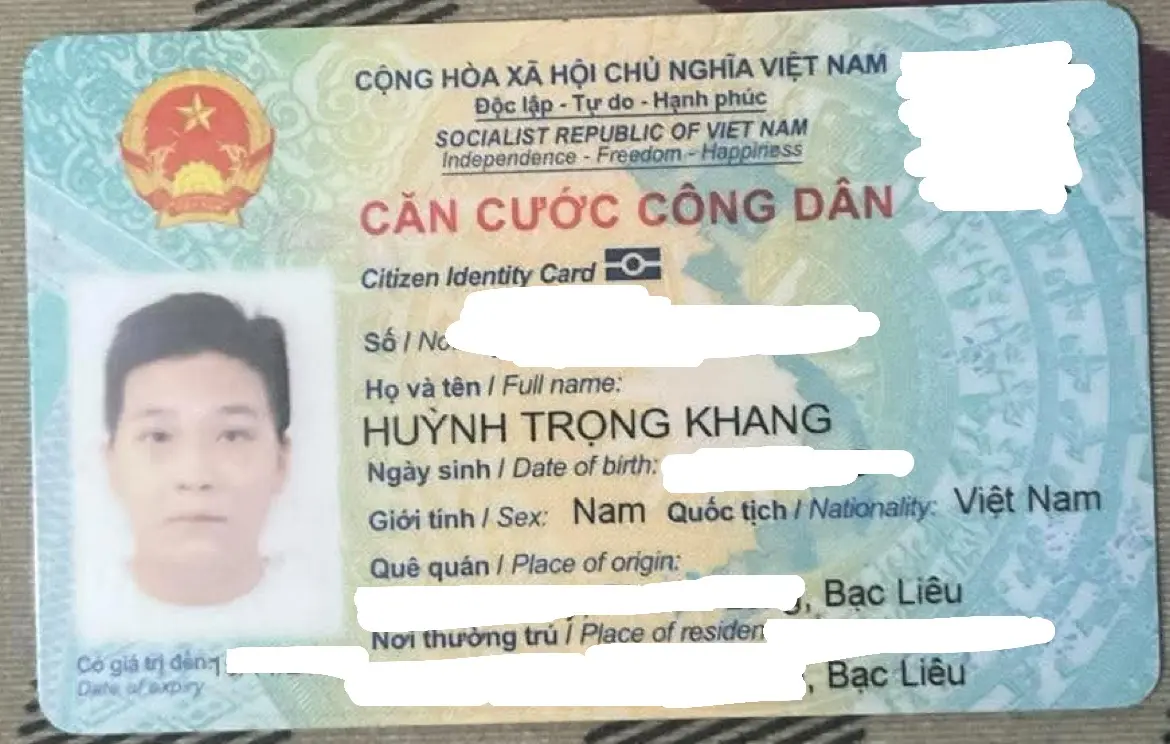 ‼️Cần Thơ: Tìm ví giấy tờ có tên Huỳnh Trọng Khang
