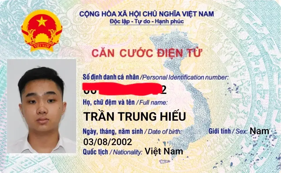 Rơi balo bên trong có ví giấy tờ trần trung hiếu 2002 quê hà nội