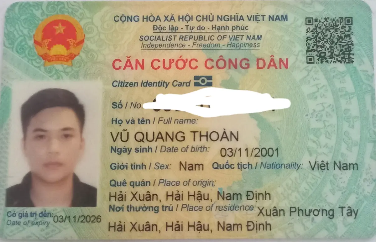 Tìm cccd