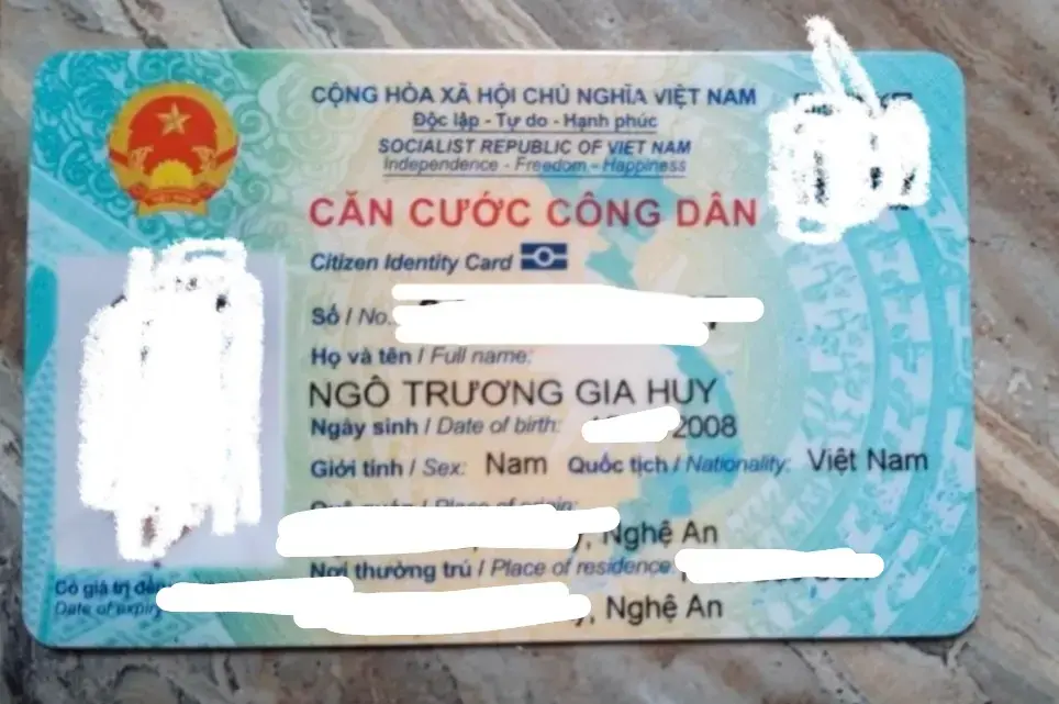 📌 tìm cccd tên Ngô Trương Gia Huy 2008 rơi tại Hà Nội