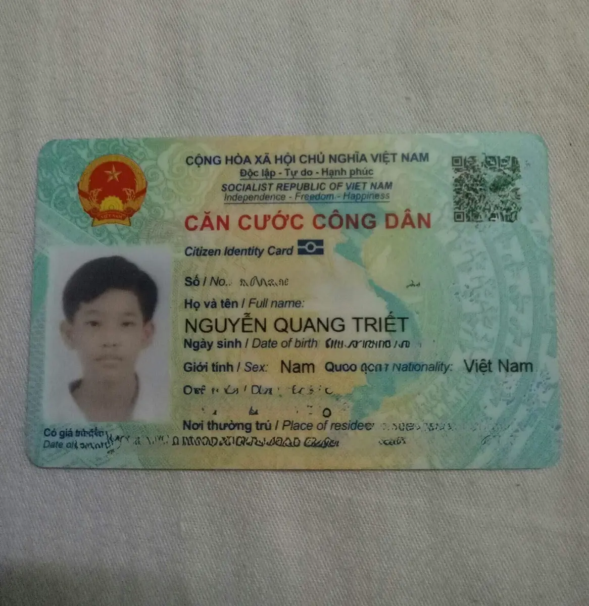 Rơi ví ở Cần Thơ tên Nguyễn Quang Triết