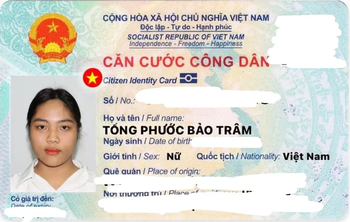 ‼️Huế: Tìm ví giấy tờ tên Tống Phước Bảo Trâm