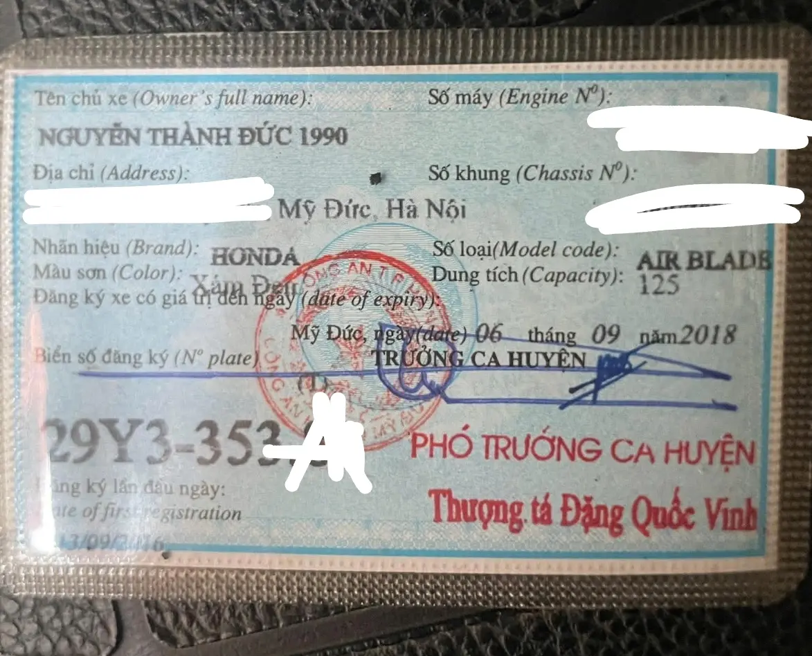 📌rơi ví đen tại Hà Nội tên Nguyễn Quốc Trọng 2001