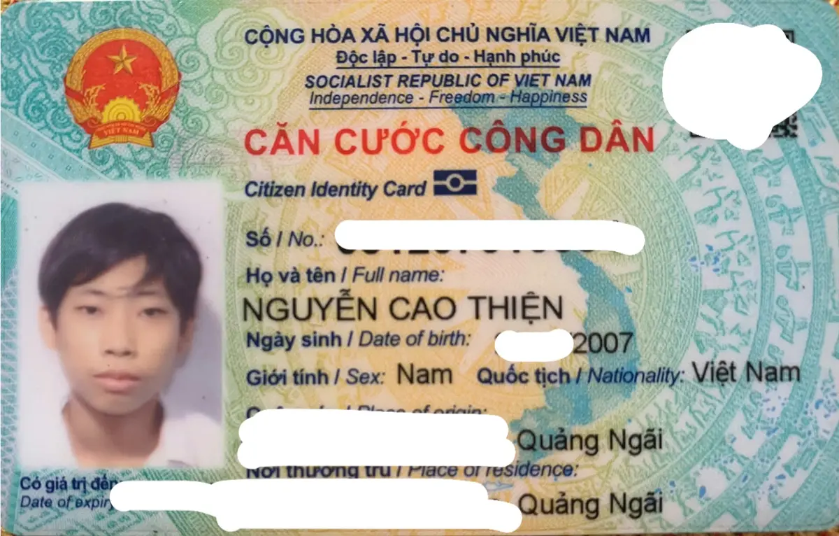 🆘 RƠI VÍ GIẤY TỜ Ở TPHCM tên Nguyễn Cao Thiện