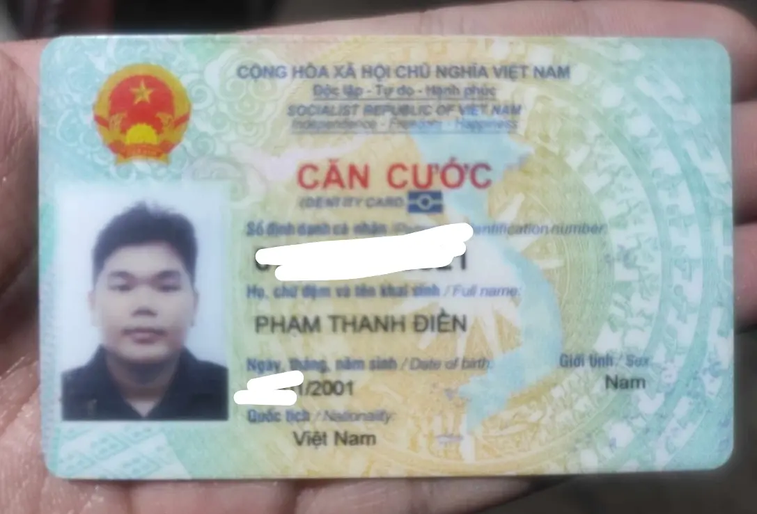 📌 rơi ví tại TP HCM tên Phạm Thanh Điền 2001