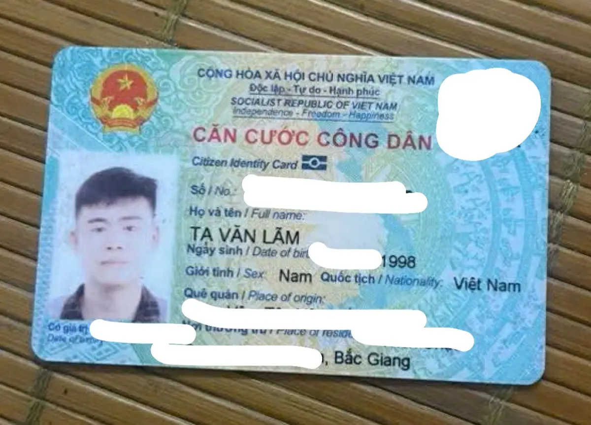 🆘 RƠI GIẤY TỜ ( CCCD ) ở Bắc Ninh tên Tạ Văn Lãm