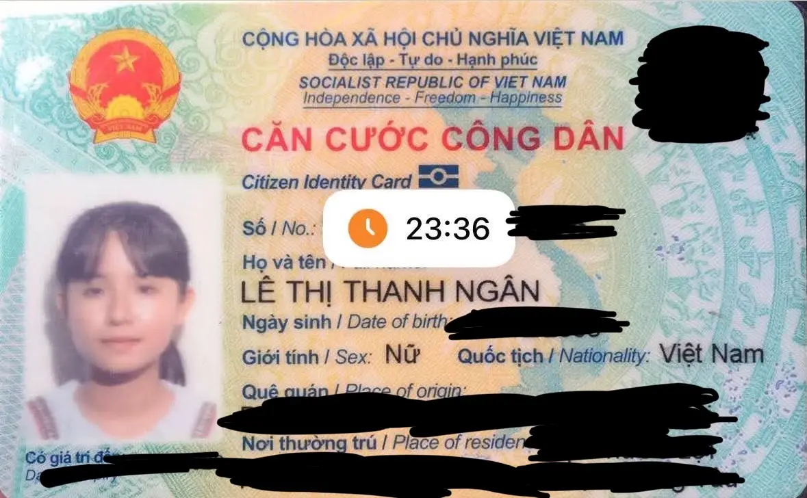‼️Hồ Chí Minh: Tìm CCCD tên Lê Thị Thanh Ngân