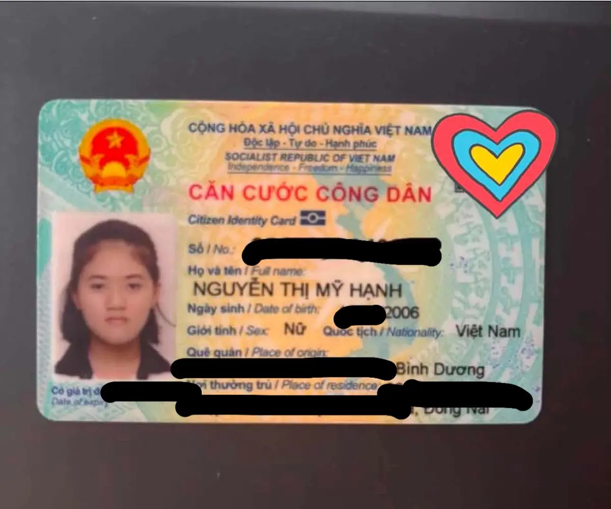 🆘 Tìm ví giấy tờ rơi ở Đồng Nai tên Nguyễn Thị Mỹ Hạnh 2006