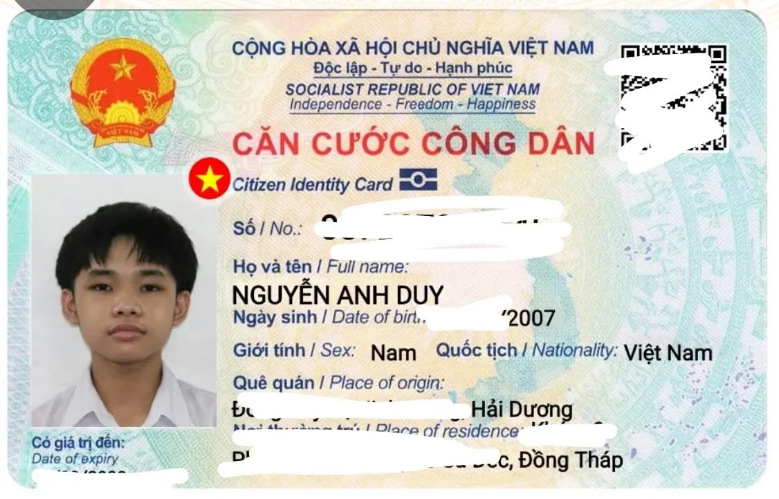 📌 rơi ví tại Bình Dương tên Nguyễn Anh Duy 2007