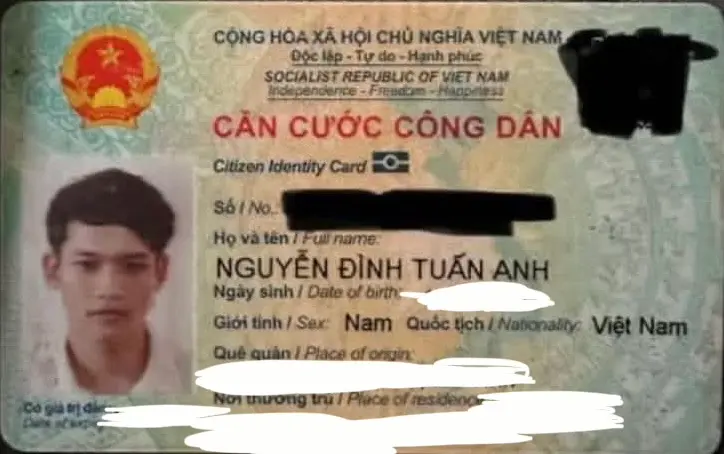 ‼️Vũng Tàu: Tìm ví giấy tờ có tên Nguyễn Đình Tuấn Anh