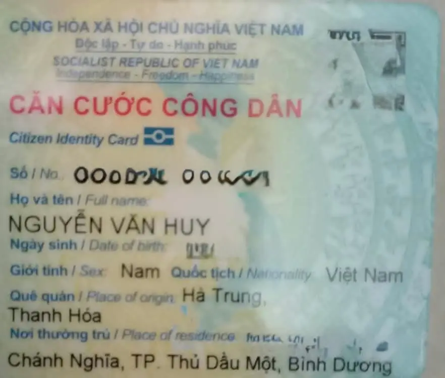 Rơi ví ở Hồ Chí Minh tên Nguyễn Văn Huy 2006