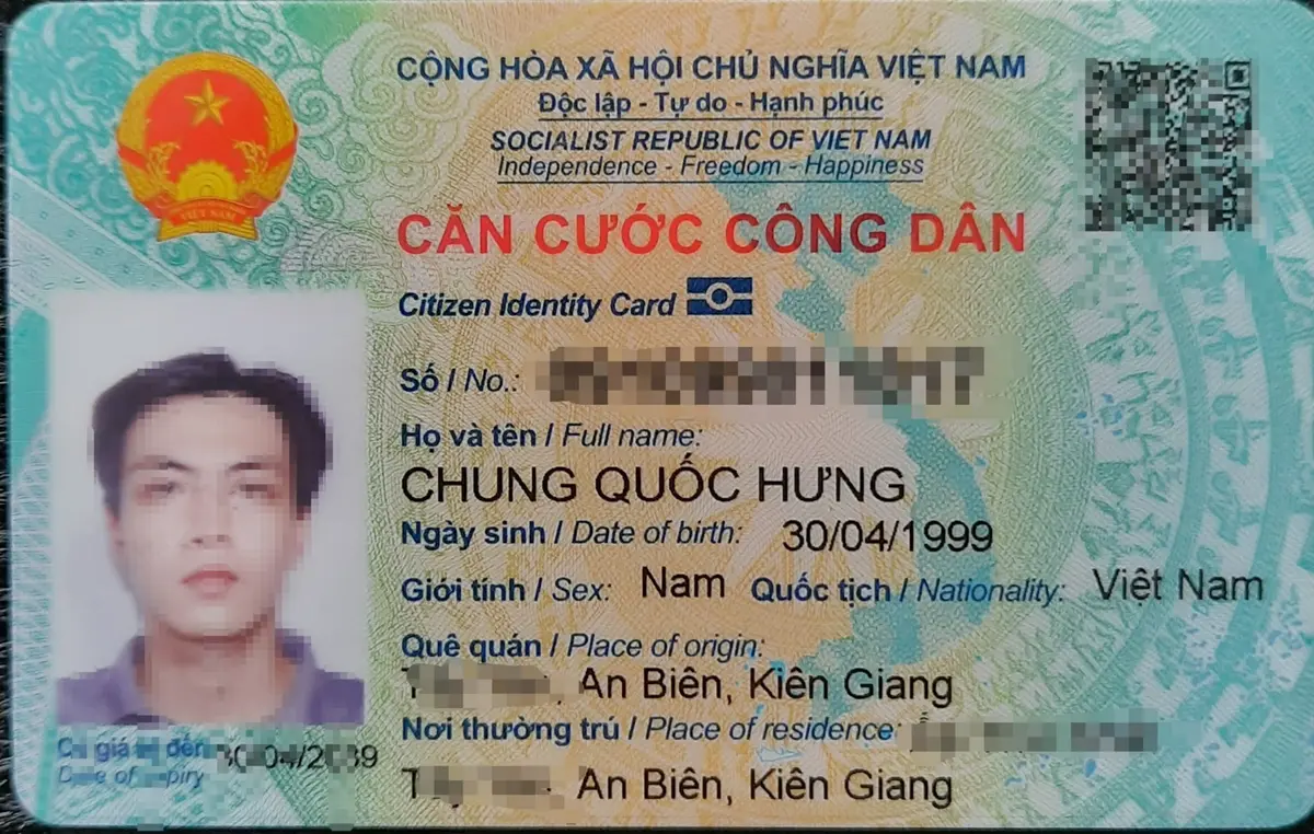 Rơi ví ở Bình Dương tên Chung Quốc Hưng 1999