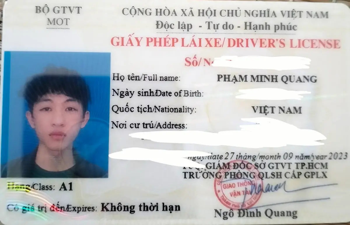 ‼️Hồ Chí Minh: Tìm ví giấy tờ có tên Phạm Minh Quang