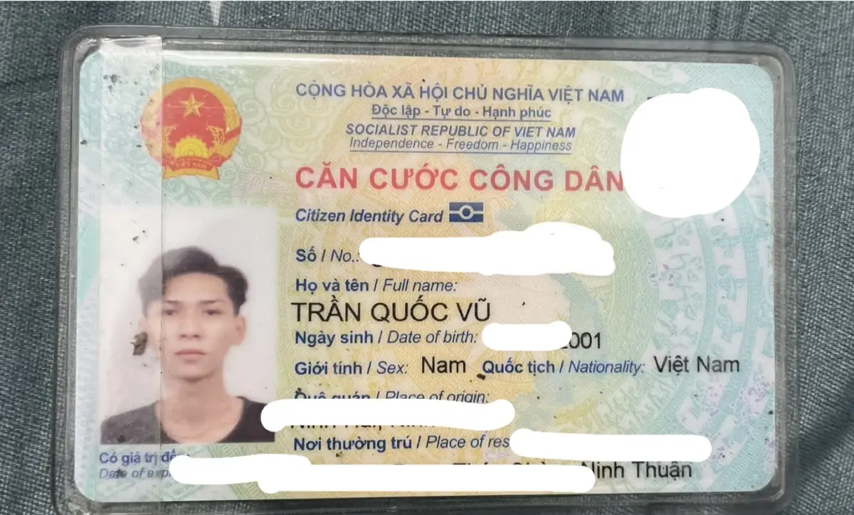 🆘 TÌM VÍ GIẤY TỜ RƠI Ở TPHCM tên Trần Quốc Vũ
