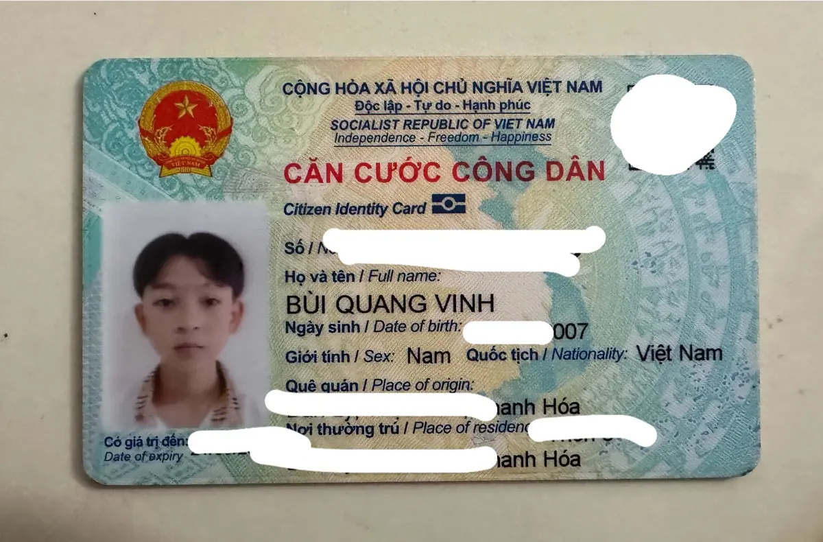🆘 TÌM VÍ GIẤY TỜ rơi ở Hà Nội tên Bùi Quang Vinh