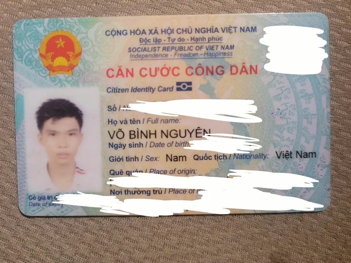 ‼️Hồ Chí Minh: Tìm ví giấy tờ có tên Võ Bình Nguyên