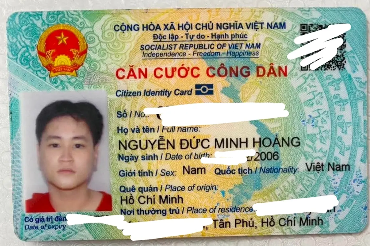 📌 rơi ví tại TPHCM tên Nguyễn Đức Minh Hoàng 2006