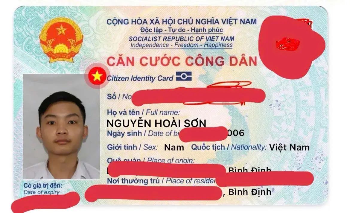 🆘 Tìm ví giấy tờ rơi ở TPHCM tên Nguyễn Hoài Sơn