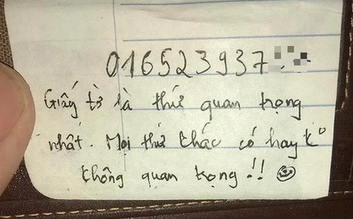 MẸO TÌM LẠI GIẤY TỜ KHI CHẲNG MAY MẤT VÍ TIỀN